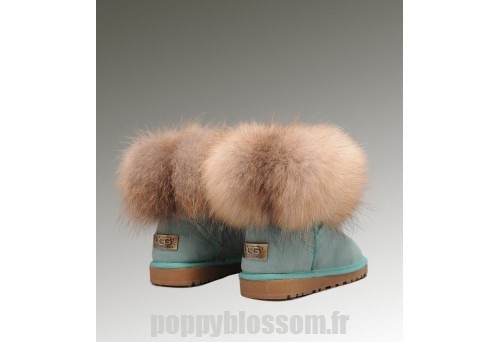 Le plus populaire Ugg-189 Mini fourrure de renard Emerald Bottes?